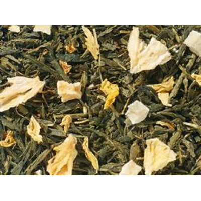 Grünteemischung Sencha Ananas Mango [Ananas-Mango-Note] aromatisiert